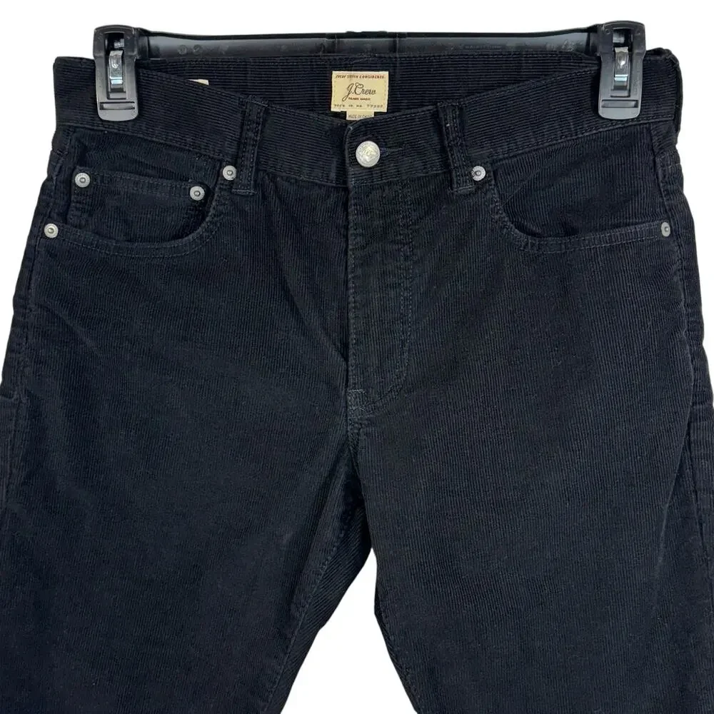 J. Crew Mens SZ W31xL32 Slim Corduroy Pants Style 484 Narrow Leg Pockets Stretch